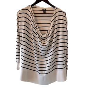 H&M Off the Shoulder Striped Top - XS (fits larger)